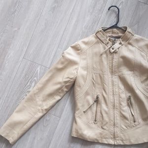 Faux leather jacket